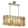 CRYSTALLINE Chain-Hung Chandelier 6xE14/40W/230V Brass