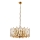 CRYSTALLINE Chain Pendant Light 6xE14/40W/230V Copper