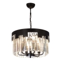 CRYSTALLINE Chain Pendant Light 6xE27/40W/230V Black