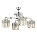 CRYSTALLINE flush-mounted chandelier 4xE27/40W/230V polished chrome