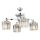 CRYSTALLINE flush-mounted chandelier 4xE27/40W/230V polished chrome