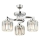 CRYSTALLINE flush‑mount chandelier 3xE27/40W/230V, polished chrome