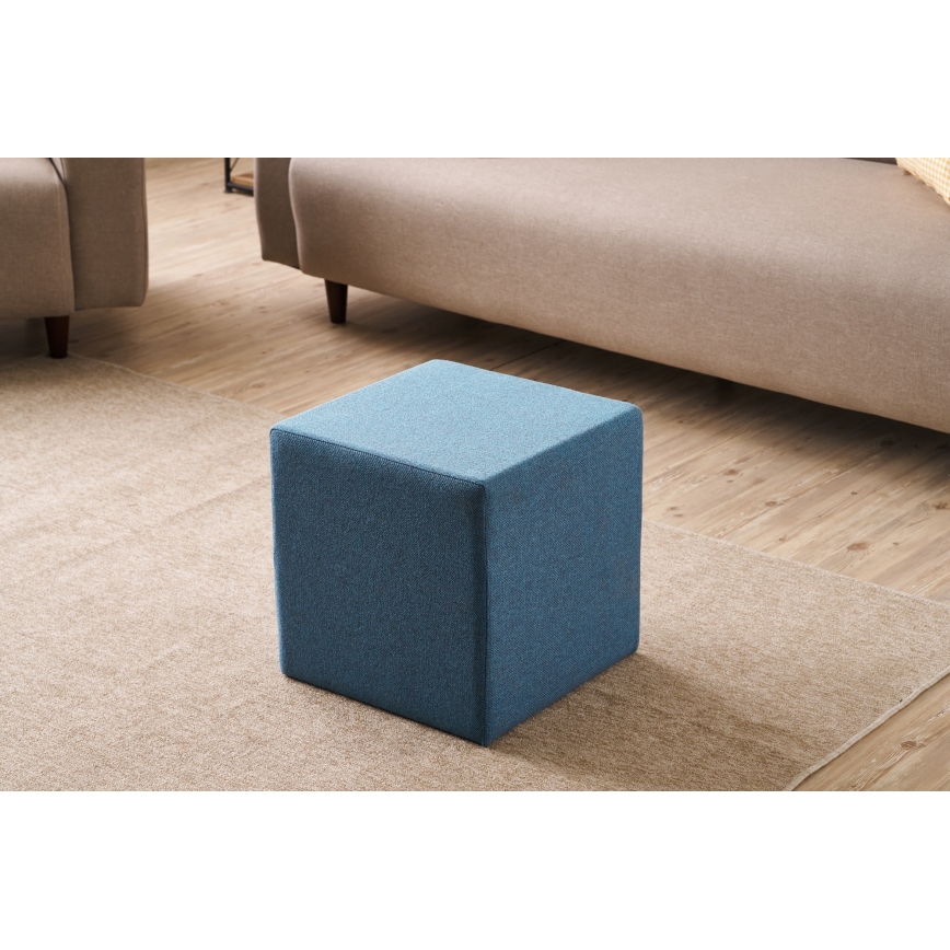 CUBI Ottoman 40x40 cm Blue