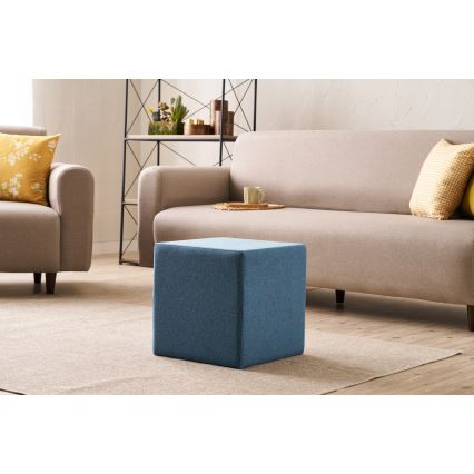 CUBI Ottoman 40x40 cm Blue