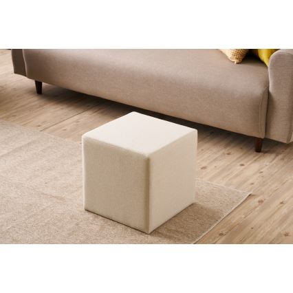 CUBI Ottoman 40x40 cm, Cream