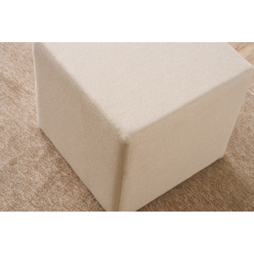 CUBI Ottoman 40x40 cm, Cream