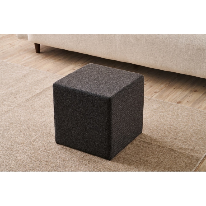 CUBI Ottoman 40x40 cm Dark Brown