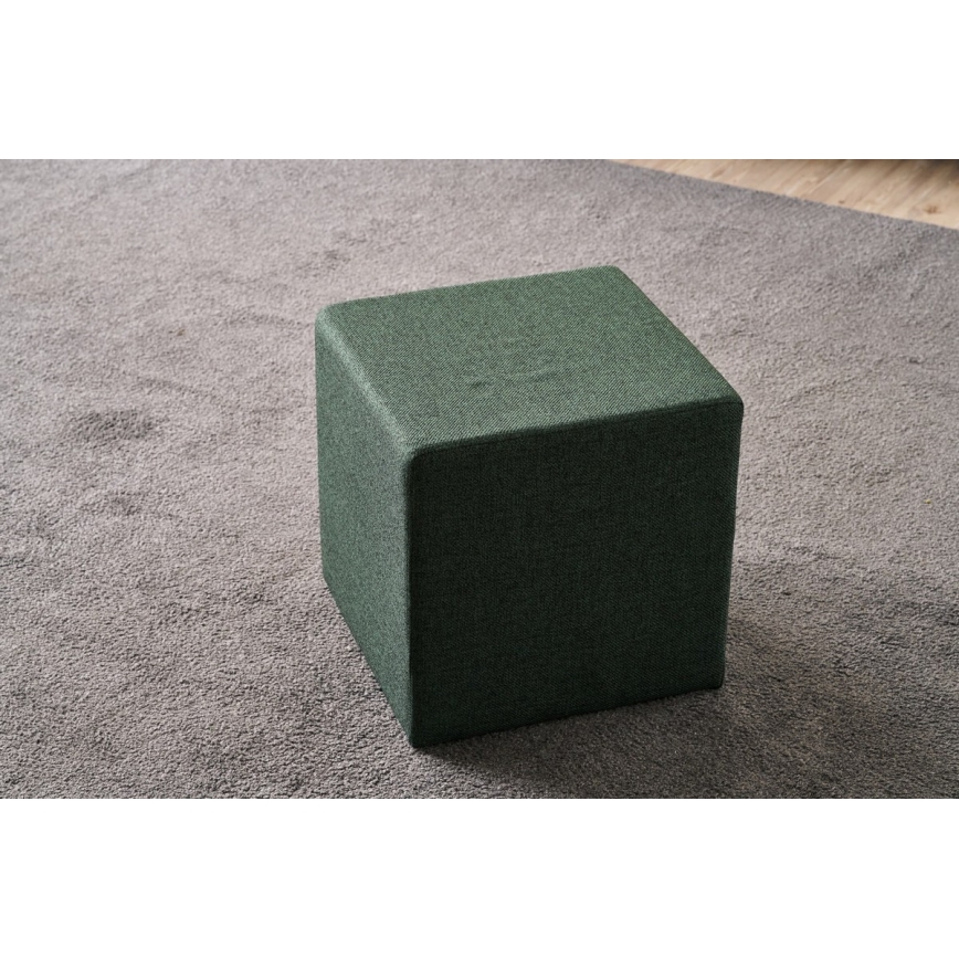 CUBI Ottoman 40x40 cm green