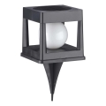 CUBO LED Solar Light, 3.7 V, 1200 mAh, IP44, Black