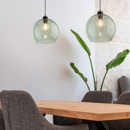 CUBUS cable pendant light 1xE27/15W/230V black/smoky green