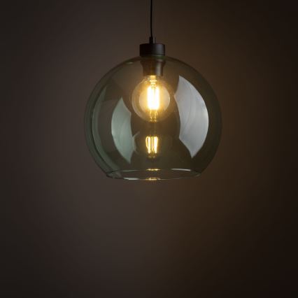 CUBUS cable pendant light 1xE27/15W/230V black/smoky green