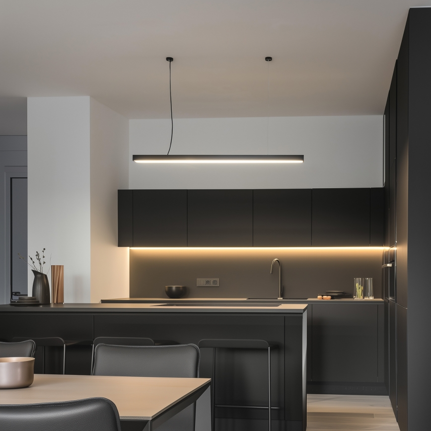 CYNIDECO LED Ceiling Surface-Mounted/Pendant Light, 12W, 230V, 4000K, Black