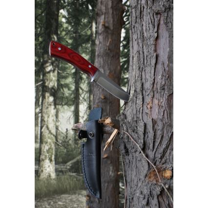 Dagger with leather sheath 21 cm