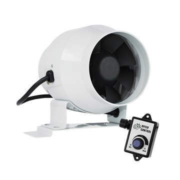 Dalap 24MF100 - Inline duct fan with energy-efficient motor and variable speed controller MF 100 EC 18W/230V