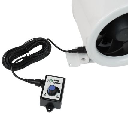 Dalap 24MF125 - Inline duct fan with an energy-efficient motor and adjustable speed controller MF 125 EC 20W/230V