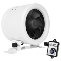 Dalap 24MF125 - Inline duct fan with an energy-efficient motor and adjustable speed controller MF 125 EC 20W/230V