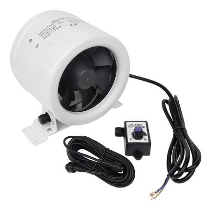 Dalap 24MF150 - Inline duct fan with an energy-efficient motor and speed controller MF 150 EC 40W/230V