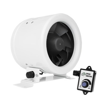 Dalap 24MF200 - Inline duct fan with energy-efficient motor and speed controller MF 200 EC 75W/230V