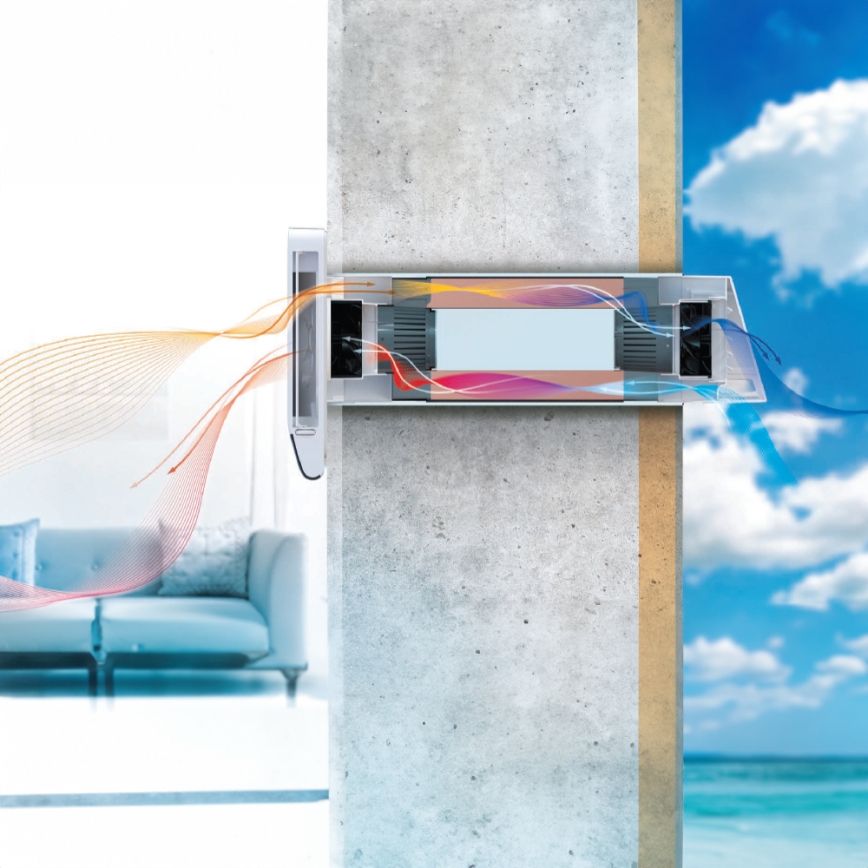 Dalap 25BP160 - Room heat recovery unit BRISE 160 PROFI 22W/230V Wi-Fi + remote control