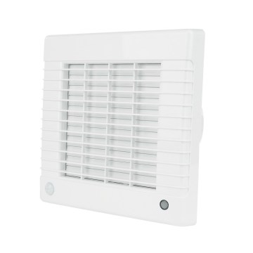 Dalap 41104 - Axial fan with automatic shutter 100 LV 12 18W/12V