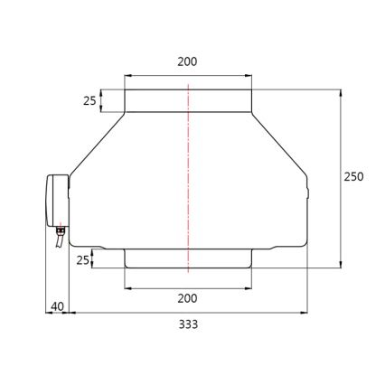 Dalap 8132 - Radial duct fan TURBINE M 200 150W/230V