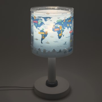 Dalber 40671 - LED Children's Lamp WORLD 1xG4/4W/230V blue
