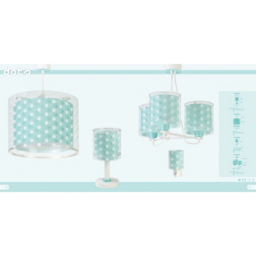 Dalber 41002H - Children chandelier DOTS 1xE27/60W/230V