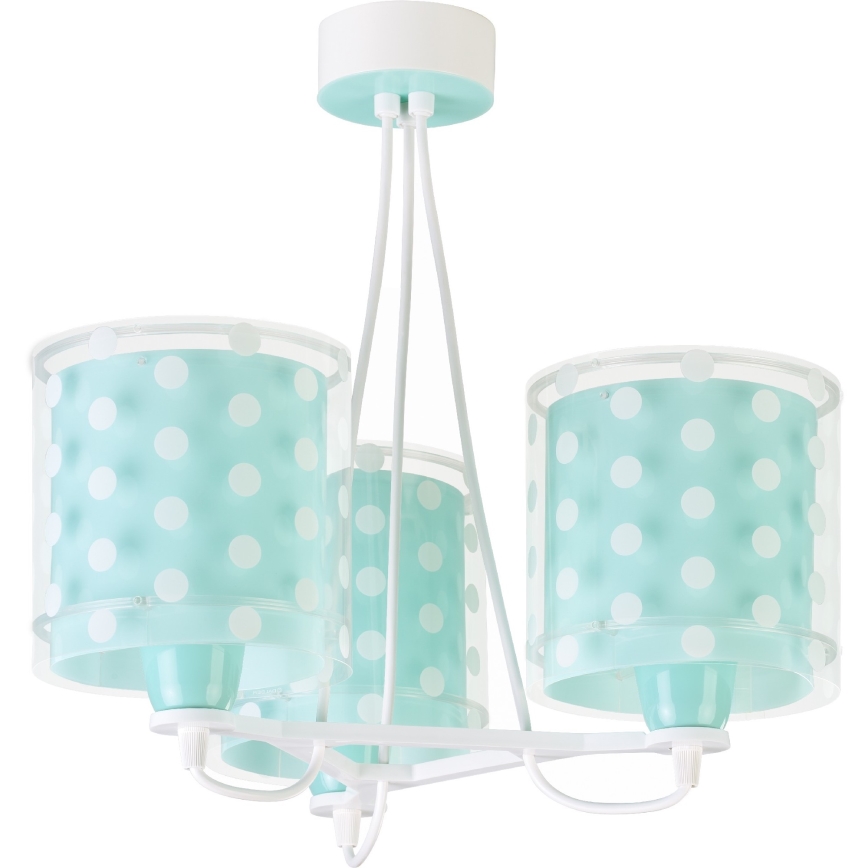 Dalber 41007H - Children's chandelier DOTS 3xE27/60W/230V