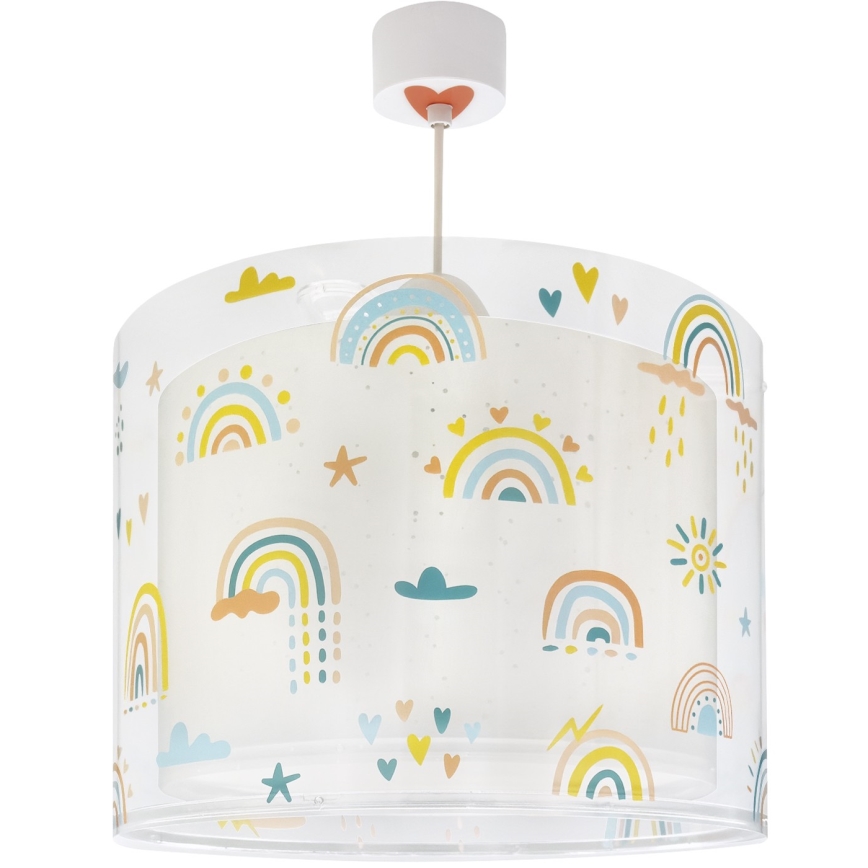 Dalber 41192 - RAINBOW Kids' Ceiling Light 1xE27/15W/230V, Multicolored