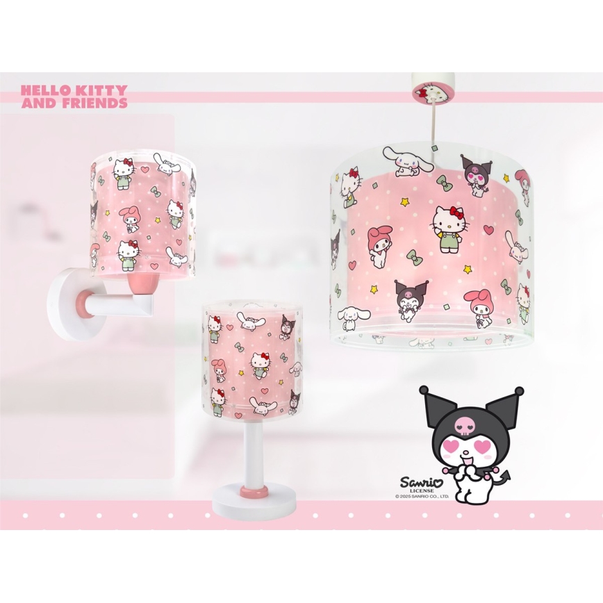 Dalber 41251 - LED Kids' Lamp HELLO KITTY&FRIENDS 1xG4/4W/230V pink