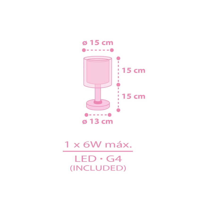Dalber 41251 - LED Kids' Lamp HELLO KITTY&FRIENDS 1xG4/4W/230V pink