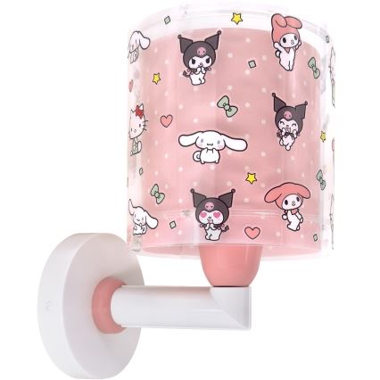 Dalber 41259 - Children's wall lamp HELLO KITTY&FRIENDS 1xE27/15W/230V pink