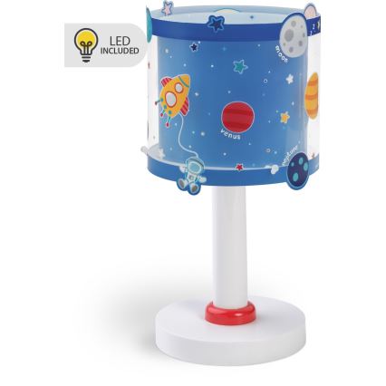 Dalber 41341N - LED Kids' Lamp PLANETS 1xG4/4W/230V blue