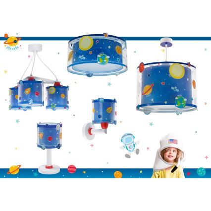 Dalber 41341N - LED Kids' Lamp PLANETS 1xG4/4W/230V blue
