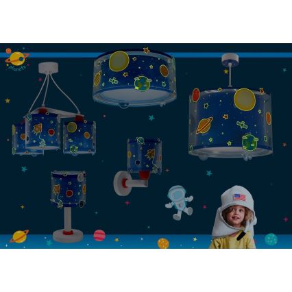Dalber 41341N - LED Kids' Lamp PLANETS 1xG4/4W/230V blue