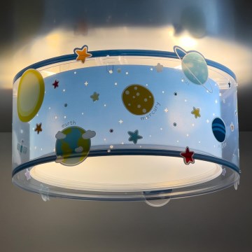 Dalber 41346 - Children's ceiling light PLANETS 2xE27/60W/230V