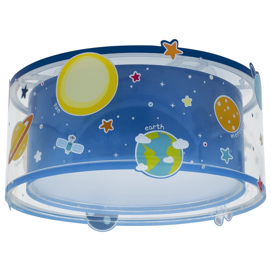 Dalber 41346 - Children's ceiling light PLANETS 2xE27/60W/230V