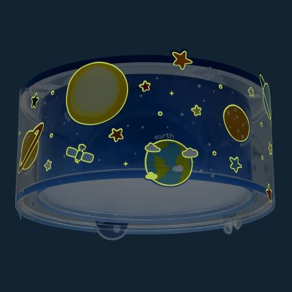 Dalber 41346 - Children's ceiling light PLANETS 2xE27/60W/230V