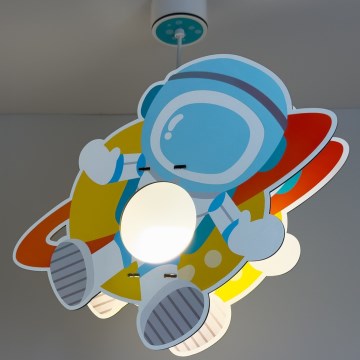 Dalber 41347 - Children's chandelier ASTRONAUT 1xE27/15W/230V