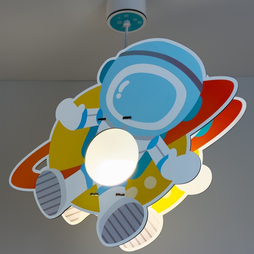 Dalber 41347 - Children's chandelier ASTRONAUT 1xE27/15W/230V