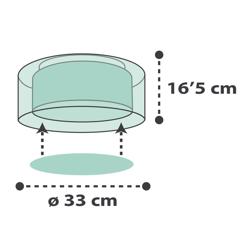 Dalber 41416H - Children's ceiling light CLOUDS 2xE27/60W/230V green