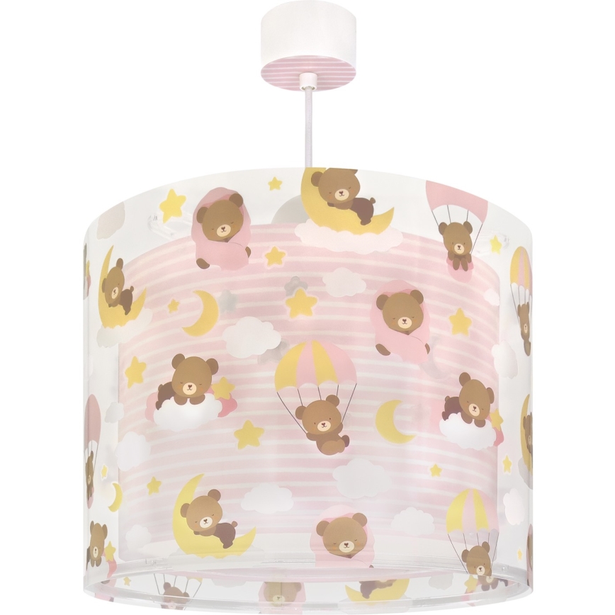 Dalber 41572S - BABY TEDDY Children's ceiling light 1xE27/15W/230V Pink