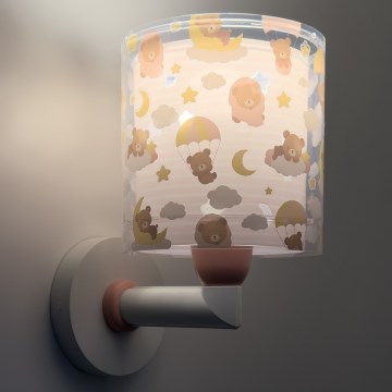 Dalber 41579S - Children's wall lamp BABY TEDDY 1xE27/15W/230V pink
