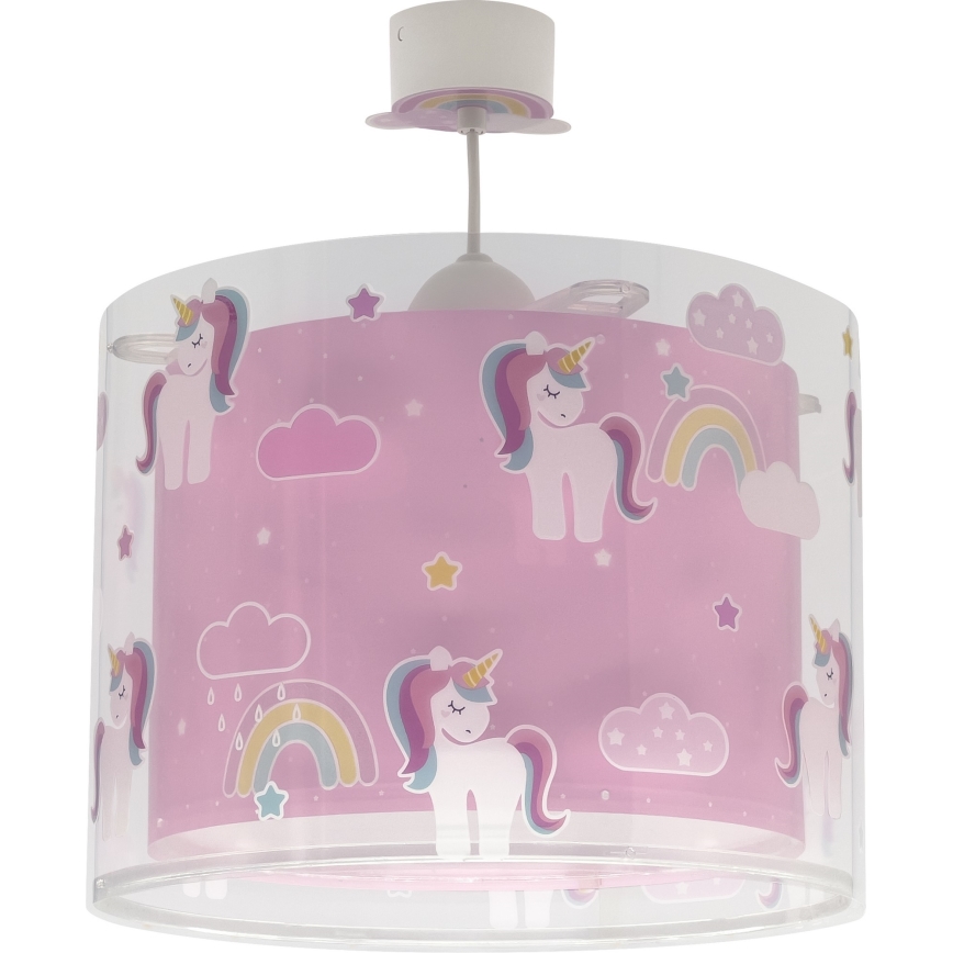 Dalber 41592 - Children's chandelier UNICORNS 1xE27/60W/230V