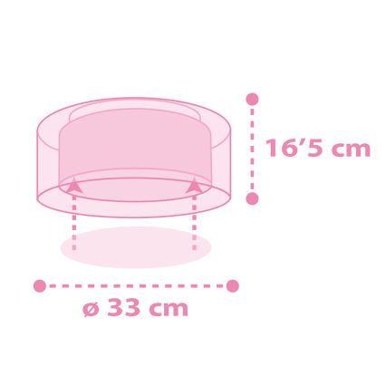Dalber 41596 - Children's ceiling light UNICORNS 2xE27/60W/230V