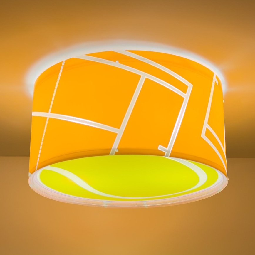 Dalber 41756 - Children's ceiling light TENNIS 2xE27/15W/230V