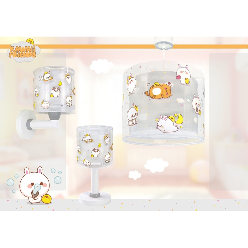 Dalber 41761E - LED Kids' Lamp KAWAII FRIENDS 1xG4/4W/230V grey