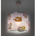 Dalber 41762S - KAWAII FRIENDS Kids' ceiling light 1xE27/15W/230V Pink