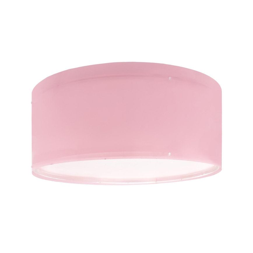 Dalber 42006S - Children's ceiling light COLOR LIGHT 2xE27/15W/230V pink