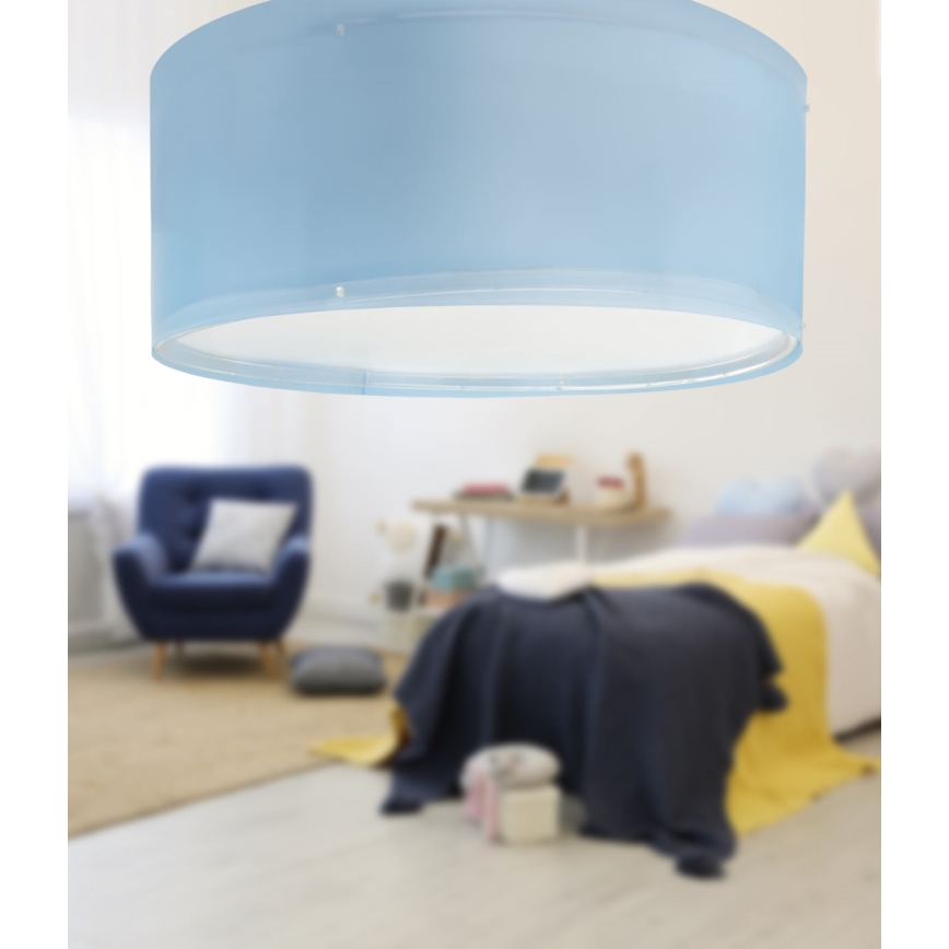 Dalber 42006T - Children's ceiling light COLOR LIGHT 2xE27/15W/230V blue